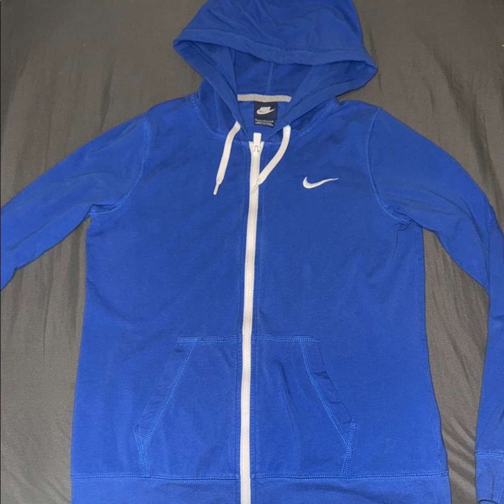 Nike Royal Blue Hoodie with White Accents